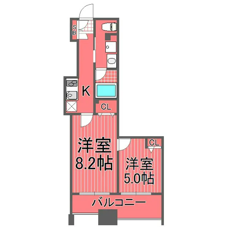 エクセル川崎WEST 7階階 間取り