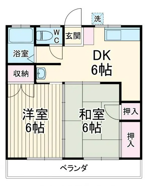 ゆたかハイツ 1階階 間取り