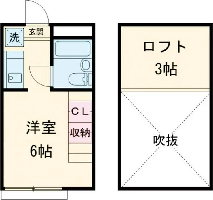 シャンブルドットつつじヶ丘 2階階 間取り