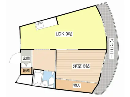 レドンダカサ玉川(1LDK/2階)の間取り写真
