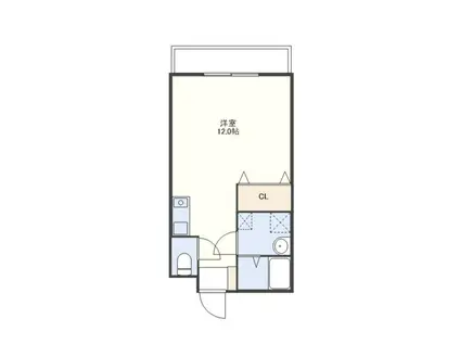 サンコー雅(ワンルーム/6階)の間取り写真