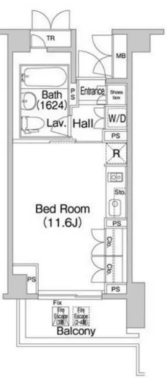 Brillia代官山プレステージ 1階階 間取り