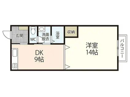 大田ビル(1DK/3階)の間取り写真