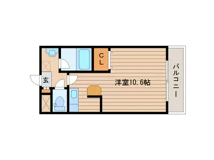 永和台アベニュー(ワンルーム/3階)の間取り写真
