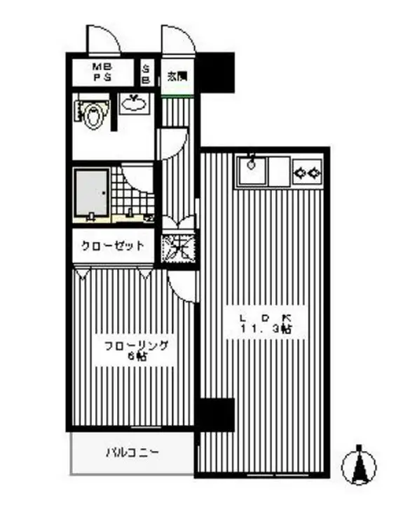 ベルメゾン池袋 7階階 間取り