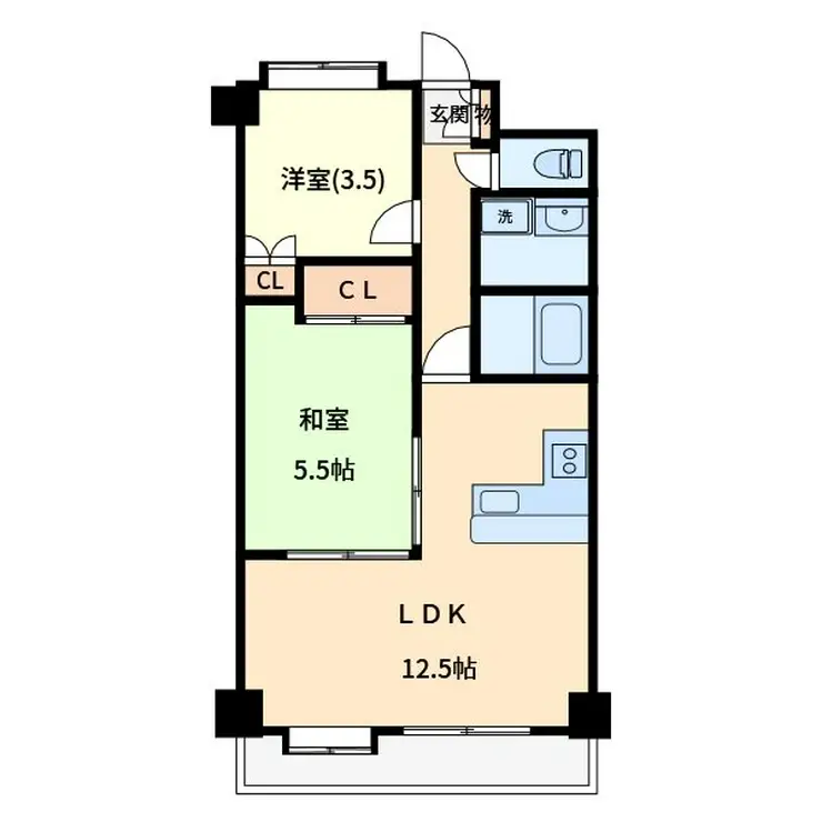 エヌエフ中浦和 6階階 間取り