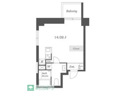 PIPE(ワンルーム/6階)の間取り写真