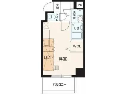 GIFT(ワンルーム/5階)の間取り写真