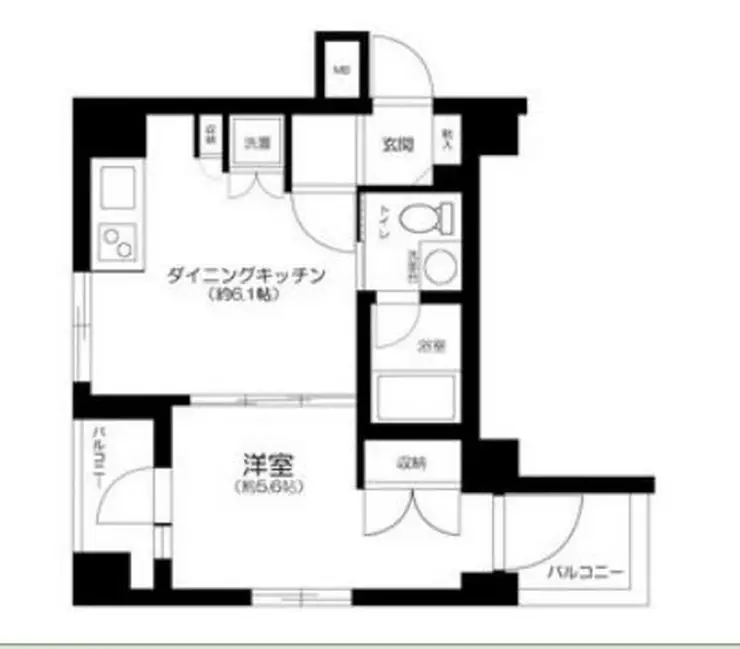 エスコートノヴェル用賀 3階階 間取り