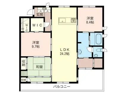 モナド小岩(3LDK/3階)の間取り写真