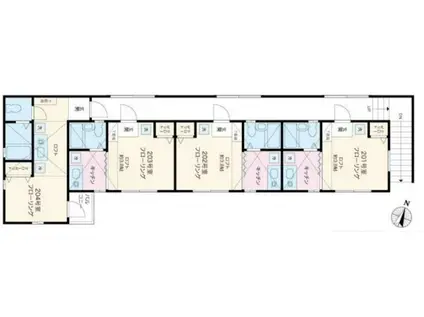ロッソ池上A(ワンルーム/2階)の間取り写真