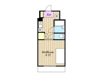 ウインドベル学生マンション(1K/4階)の間取り写真