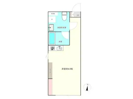 LUDENS中板橋(ワンルーム/4階)の間取り写真