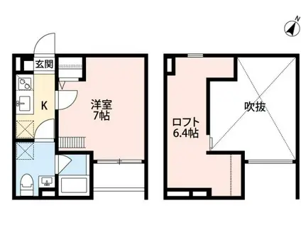 地下鉄海岸線 駒ケ林駅 徒歩11分 2階建 築10年(1K/2階)の間取り写真