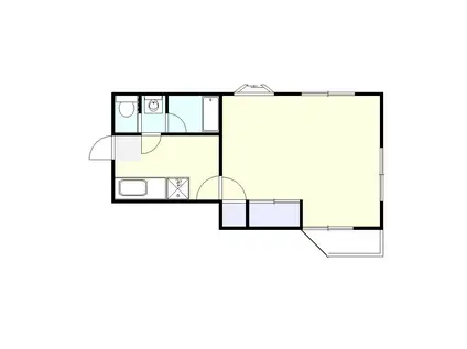 シャトレーヌマンション(1DK/1階)の間取り写真