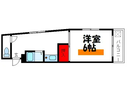 サンライト小石川(1K/1階)の間取り写真