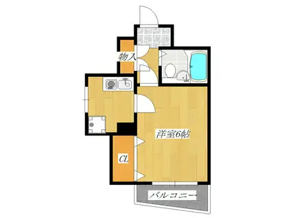 メゾン塚本(1K/5階)の間取り写真