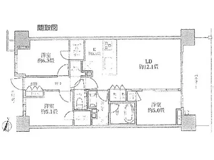 THE ITABASHIテラス(3LDK/10階)の間取り写真