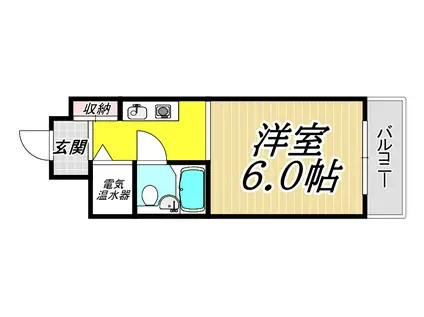 TOMSHOUSE(1K/5階)の間取り写真