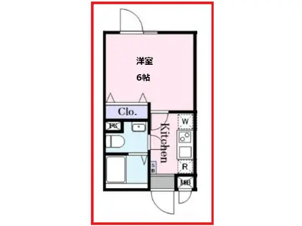 ヴィスタ町屋(1K/3階)の間取り写真