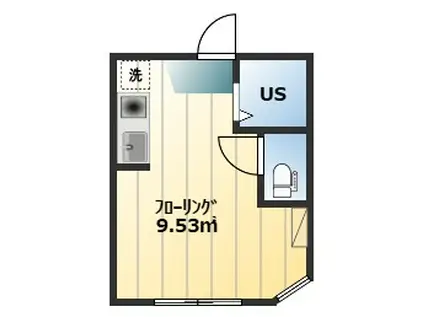 アーバンプレイス要町(ワンルーム/1階)の間取り写真