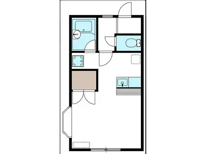 メゾン・ドゥ(ワンルーム/2階)の間取り写真