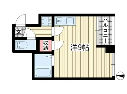 平野エスペランス(ワンルーム/2階)の間取り写真