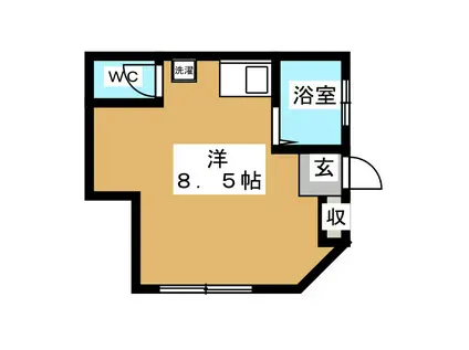 第十二アサヒハイツ(1K/1階)の間取り写真