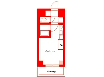 EXIA元住吉(ワンルーム/5階)の間取り写真