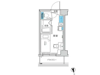 キャンパスヴィレッジ椎名町(ワンルーム/1階)の間取り写真