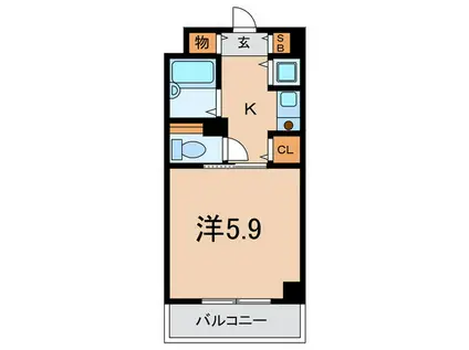 第3大森マンション(1K/5階)の間取り写真