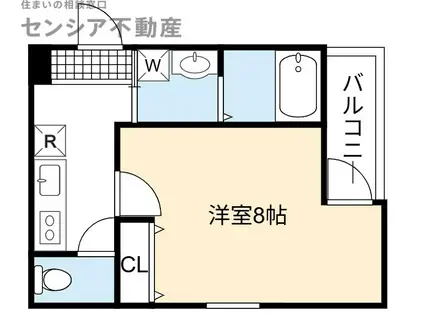 フジパレス深江橋VI番館(1K/1階)の間取り写真