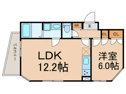 杉並区高円寺南5丁目計画(1LDK/3階)の間取り写真
