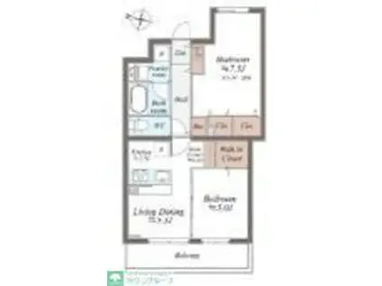 SYMPHONY PARK(1SLDK/3階)の間取り写真