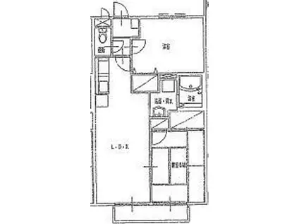 メゾン・ショコラ(2LDK/1階)の間取り写真