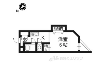 アン・ブランシュ(1K/5階)の間取り写真