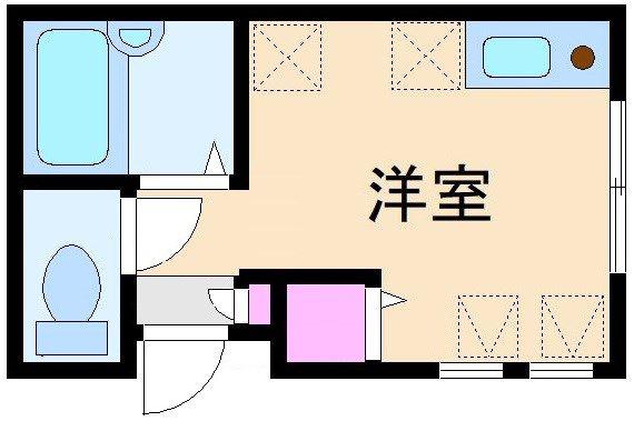 サンシャイン新横浜(ワンルーム/1階)の間取り写真