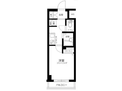 サンテミリオン池袋II(1K/7階)の間取り写真