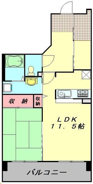 TS GARDEN 清瀬(1LDK/1階)の間取り写真