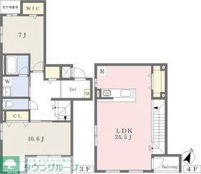 RESIDENCE DE 池下(2LDK/3階)の間取り写真