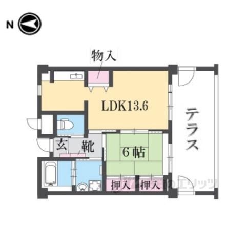 広沢ふれあいの郷(ワンルーム/3階)の間取り写真