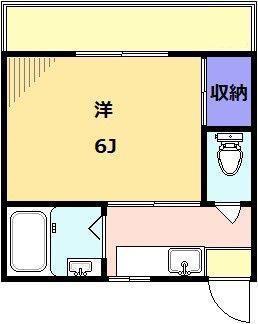 ホワイトコーポラス(1K/1階)の間取り写真