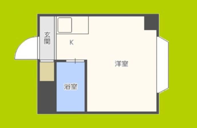 ロイヤル神路III(ワンルーム/4階)の間取り写真