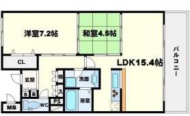 クレセント千里中央(3LDK/4階)の間取り写真