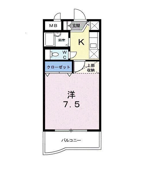 GRACEONE(1K/3階)の間取り写真