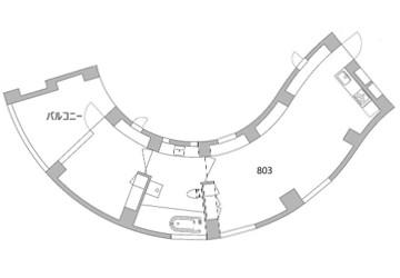 天神町PLACEJIA優秀建築賞 受賞他受賞(1LDK/8階)の間取り写真