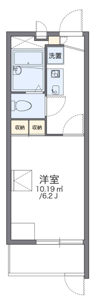 レオパレスDAISEN(1K/1階)の間取り写真