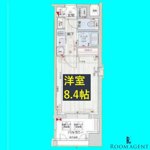 プレサンス泉セントマーク(1K/6階)の間取り写真