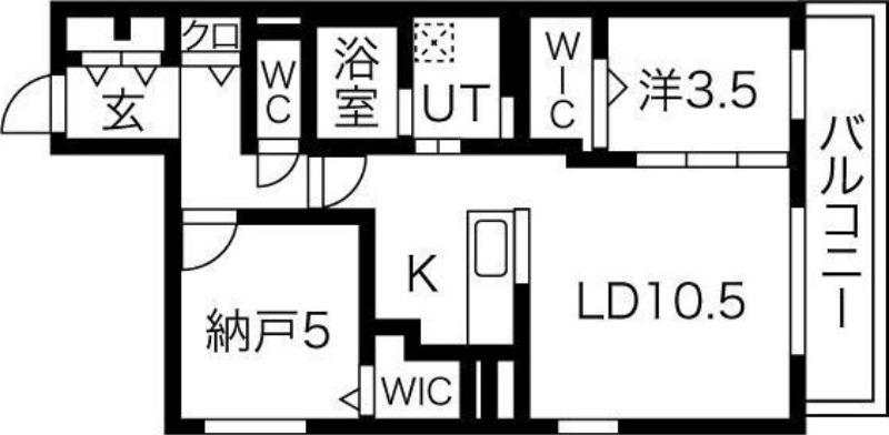 アルファスクエア南郷丘公園(2LDK/1階)の間取り写真