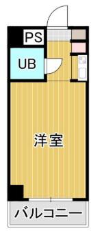 ロイヤルルベール(1K/5階)の間取り写真